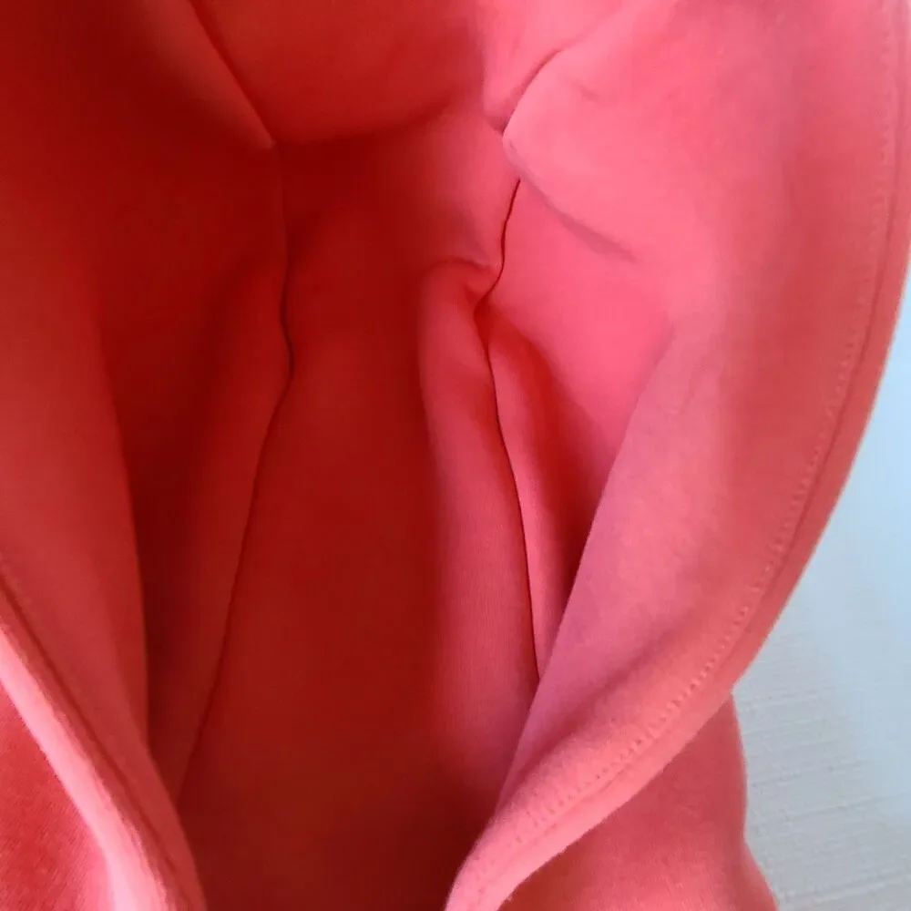 Nike Tech Fleece Hoodie Full Zip Coral Pink Black Youth XS Hooded Jacket EUC